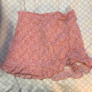 Forever 21 floral skirt with adjustable string